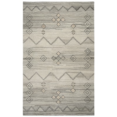 Alora Decor Makalu Collection Gray Moroccan Rug