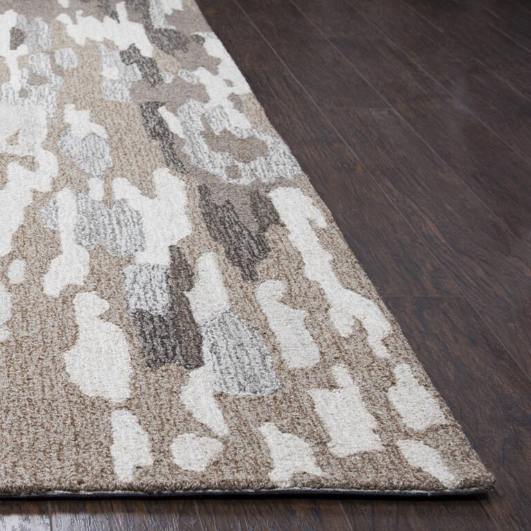 Alora Decor Makalu Collection Brown Abstract Rug