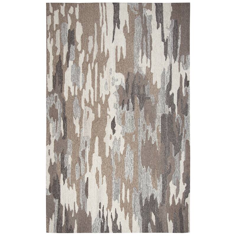 Alora Decor Makalu Collection Brown Abstract Rug
