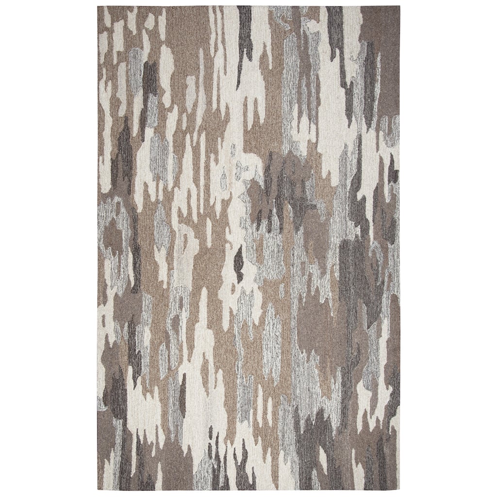 Alora Decor Makalu Collection Brown Abstract Rug
