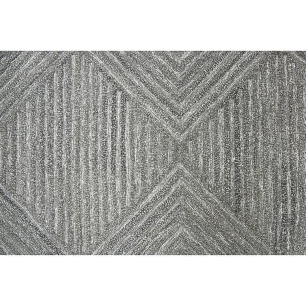 Alora Decor Makalu Hand-tufted Diamond Solid Wool Rug