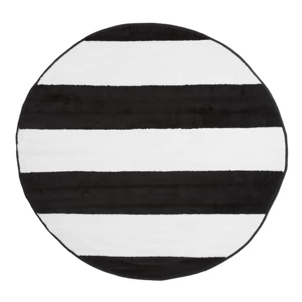 Windsor Home Breton Stripe Area Rug Black White 5 Windsor Home Breton Stripe Area