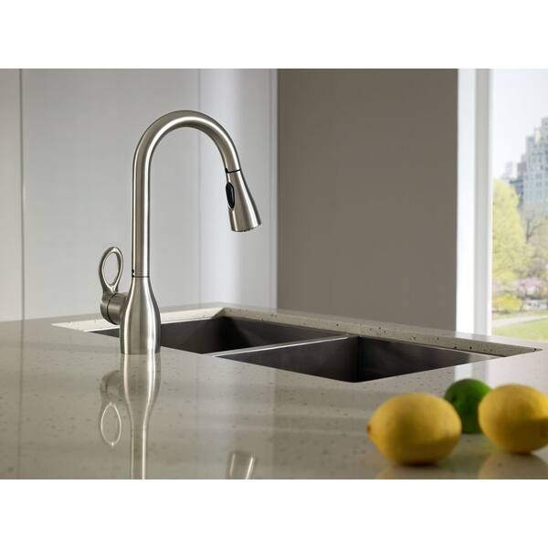 Moen Kleo Pullout Spray Single Hole 1 Kitchen Faucet Spot Resist