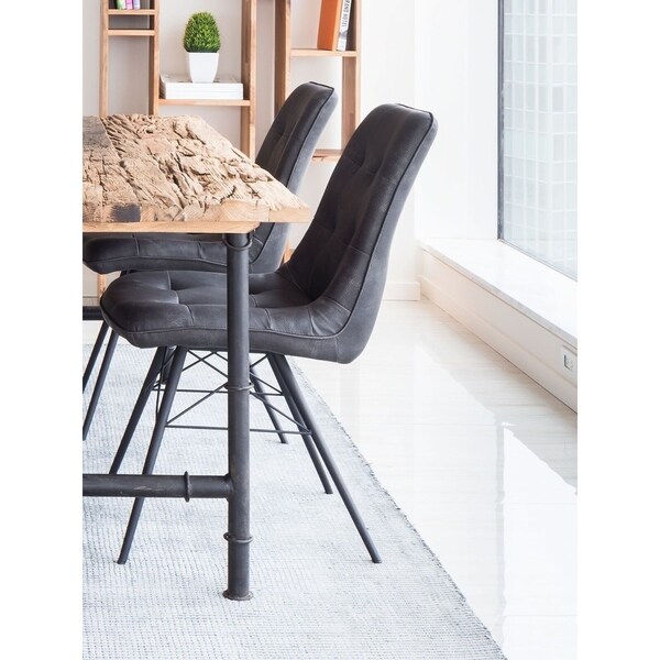 Aurelle Home Modern Grey Dining Chair (Set of 2)