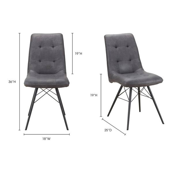 Aurelle Home Modern Industrial Dining Chair (Set of 2) Bed Bath & Beyond 14368539
