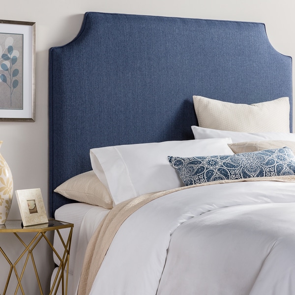 Shop Humble + Haute Raleigh Tall Navy Blue Upholstered Headboard