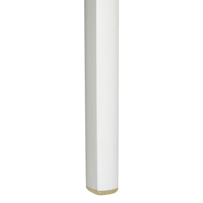 LeisureMod Modern Flora White Cut-out Plastic Dining Chair
