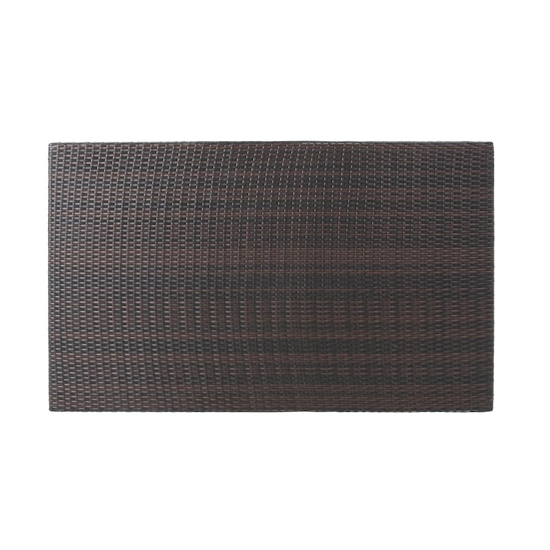 Rhode Island Outdoor Wicker Rectangular Dining Table (ONLY) by Christopher Knight Home - 59.05"L x 35.43"W x 29.13"H
