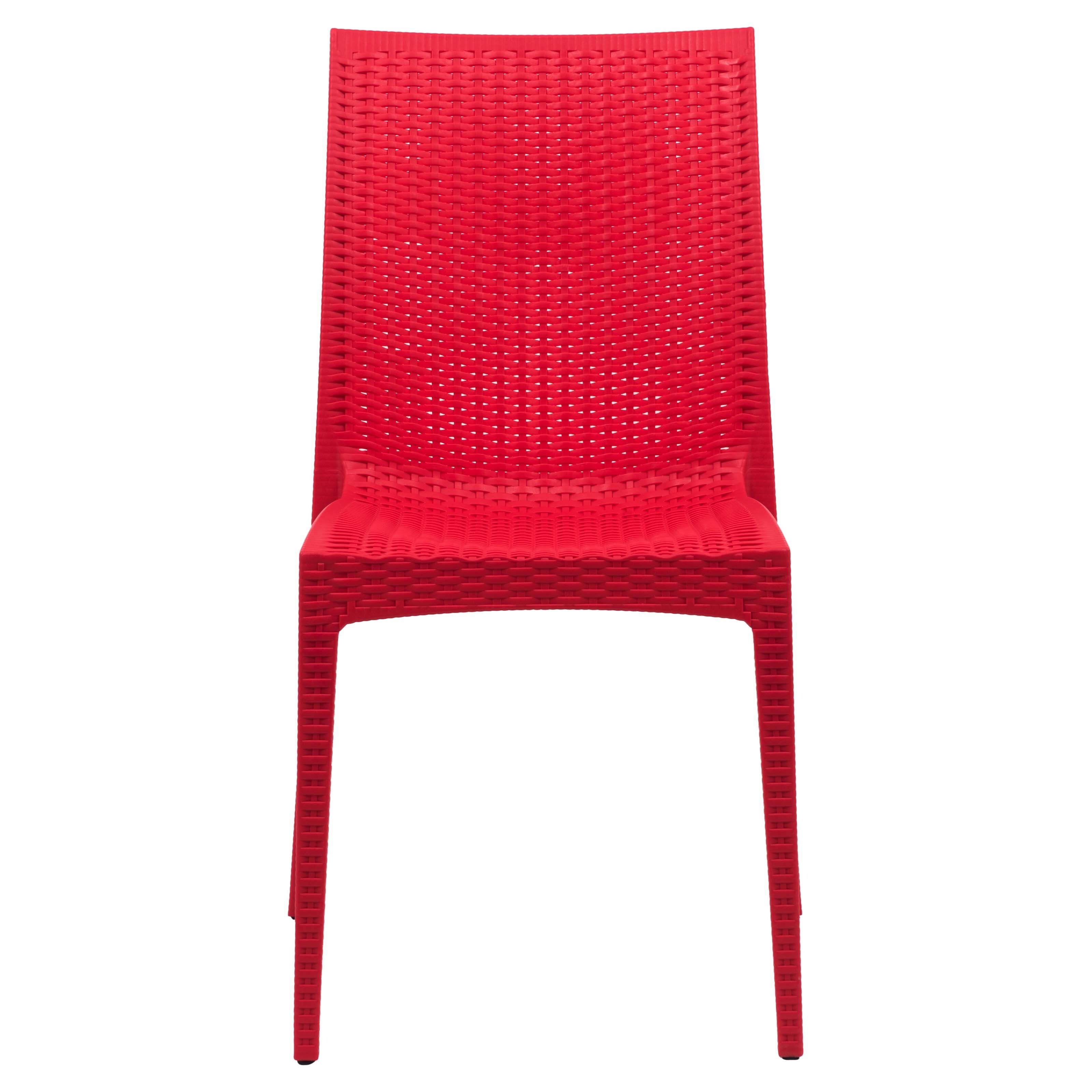 Leisuremod Mace Weave Design Indoor Outdoor Dining Chair In Indoor Outdoor Dining Chair