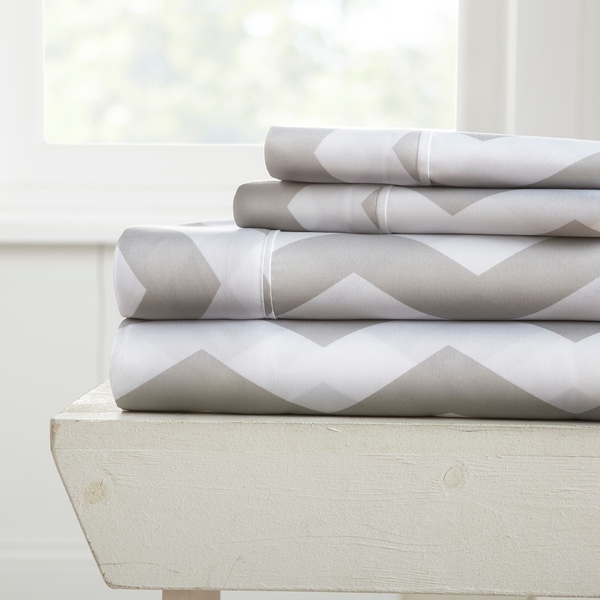 Merit Linens 4-piece Premium Ultra Soft Arrow Pattern Bed Sheet Set