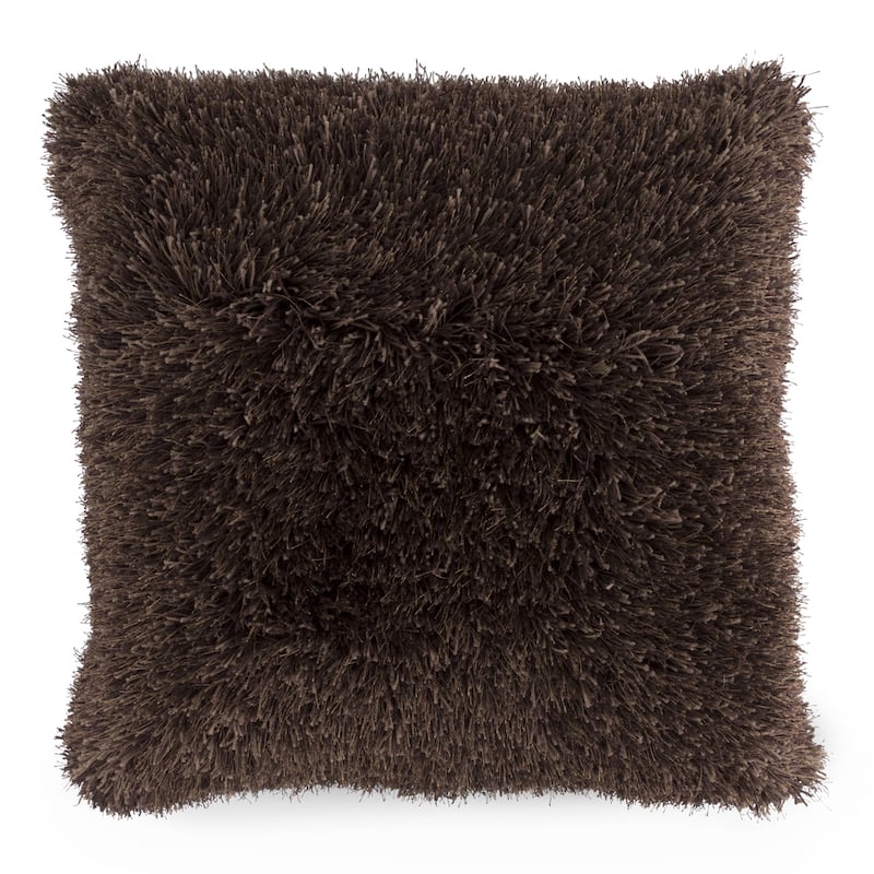 Oversized Floor or Throw Pillow Square Shag FauxFur by Windsor Home
