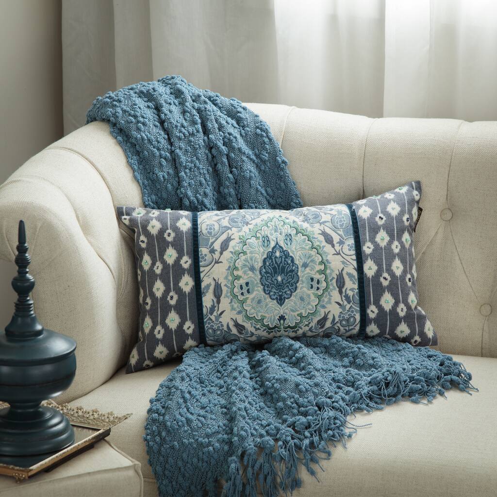 Bombay Tivoli Damask Lumbar Pillow