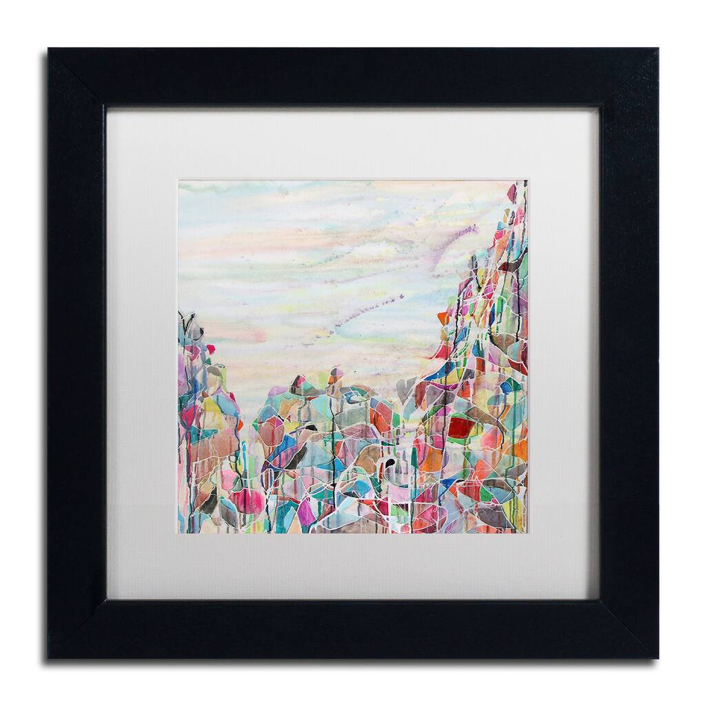Lauren Moss 'Mount Francais' Matted Framed Art