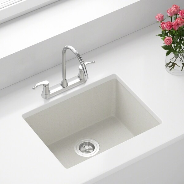 808 White Quartz Sink