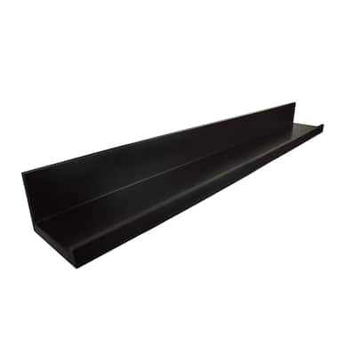 InPlace 60-inch Black Floating Picture Ledge