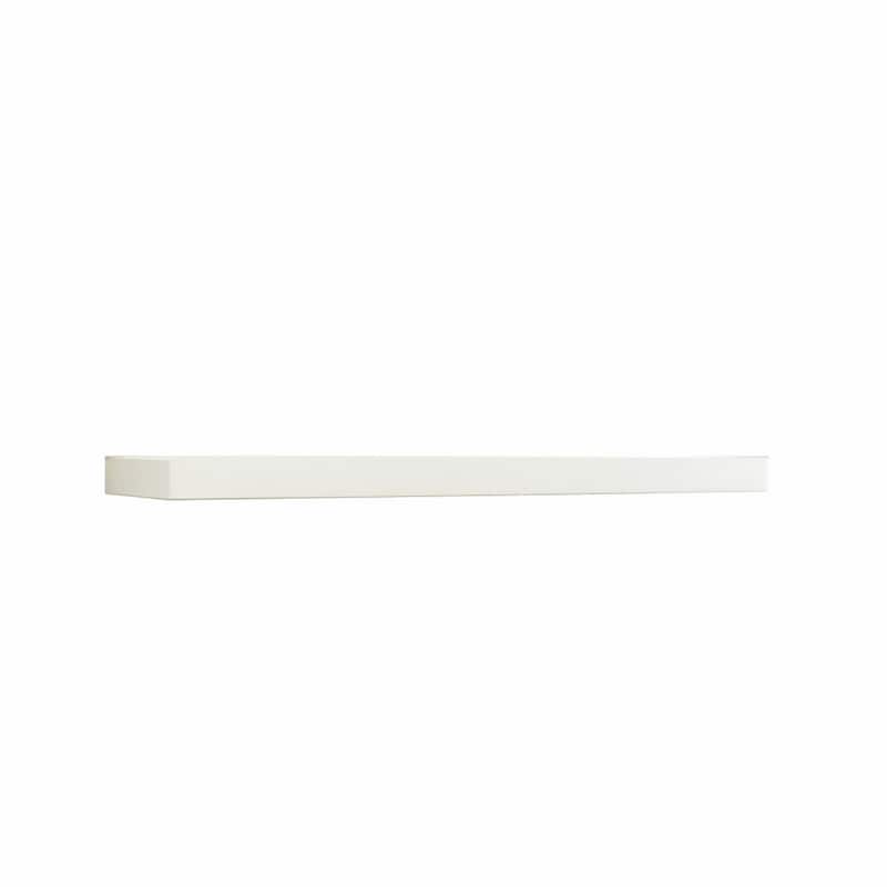 InPlace 35.4-inch White Floating Wall Shelf
