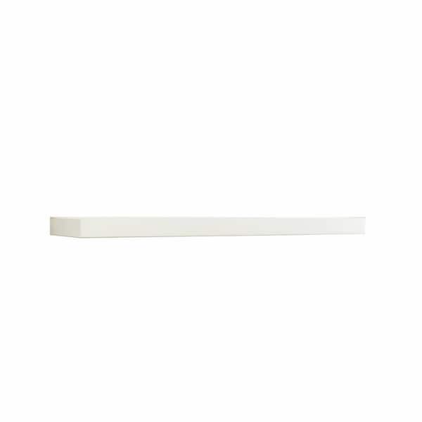Shop Inplace 35 4 Inch White Floating Wall Shelf Overstock 14369792