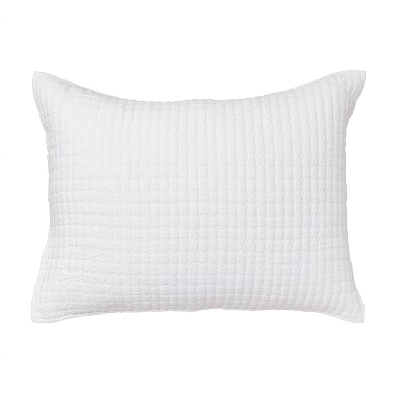 Karina White Linen Standard Sham