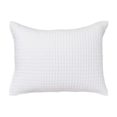 Karina White Linen Standard Sham