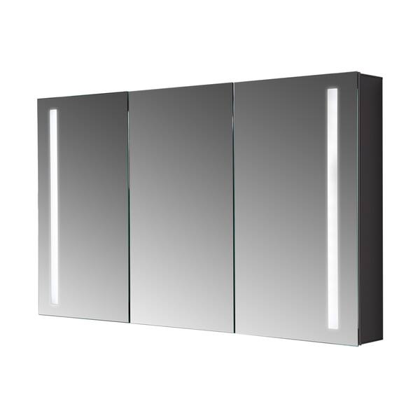 Shop Maykke Emery 48x28 Inch Led Mirrored Medicine Cabinet With 3