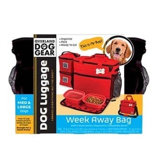 overland travelware dog gear week away bag