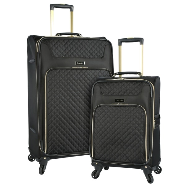 it luggage black & rose gold trim 28 inch suitcase