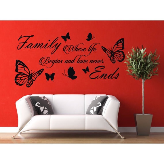shop full color diy home family letter quote removable vinyl decal