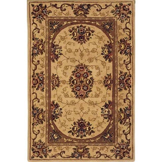 SAFAVIEH Handmade Kerman Piritta Floral Wool/ Silk Rug
