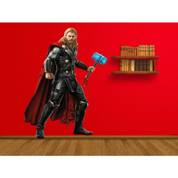 Shop Full Color Thor Full Color Decal Thor Full Color Sticker Thor Wall Art Sticker Decal Size 48x65 48 X 65 Overstock 14385986