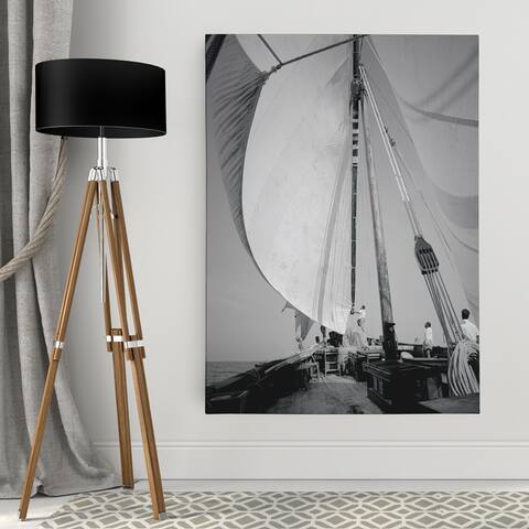 Wexford Home Danita Delimont 'Billowing Sail' Greyscale Gallery Wrapped Canvas Artwork (3 Sizes Available)