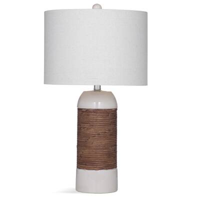 Reyner 27-inch White Resin Table Lamp