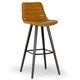 preview thumbnail 3 of 4, Set of 2 Alden Caramel Brown Bar Stool with Beech Legs
