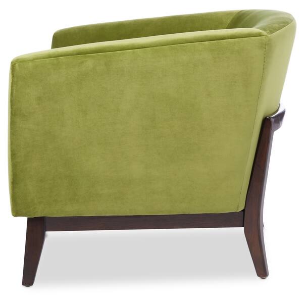 Shop Strick Bolton Percy Moss Green Velvet Accent Chair Free