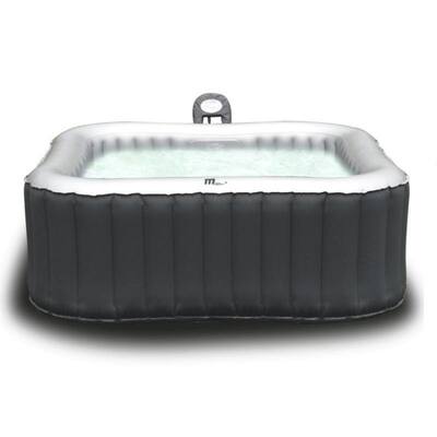 MSPA Alpine Hot Tub, 6 Person Grey Inflatable Bubble Spa / M-019LS