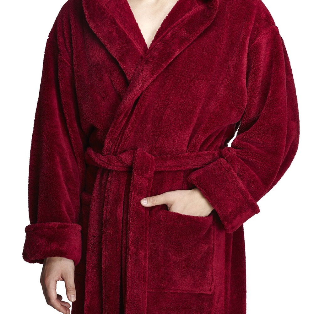 Men's Turkish Cotton Hooded Bathrobe - On Sale - Bed Bath & Beyond -  28280313