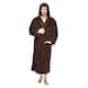Men's Hooded Soft Plush Fleece Bathrobe Full Length Robe - On Sale ...