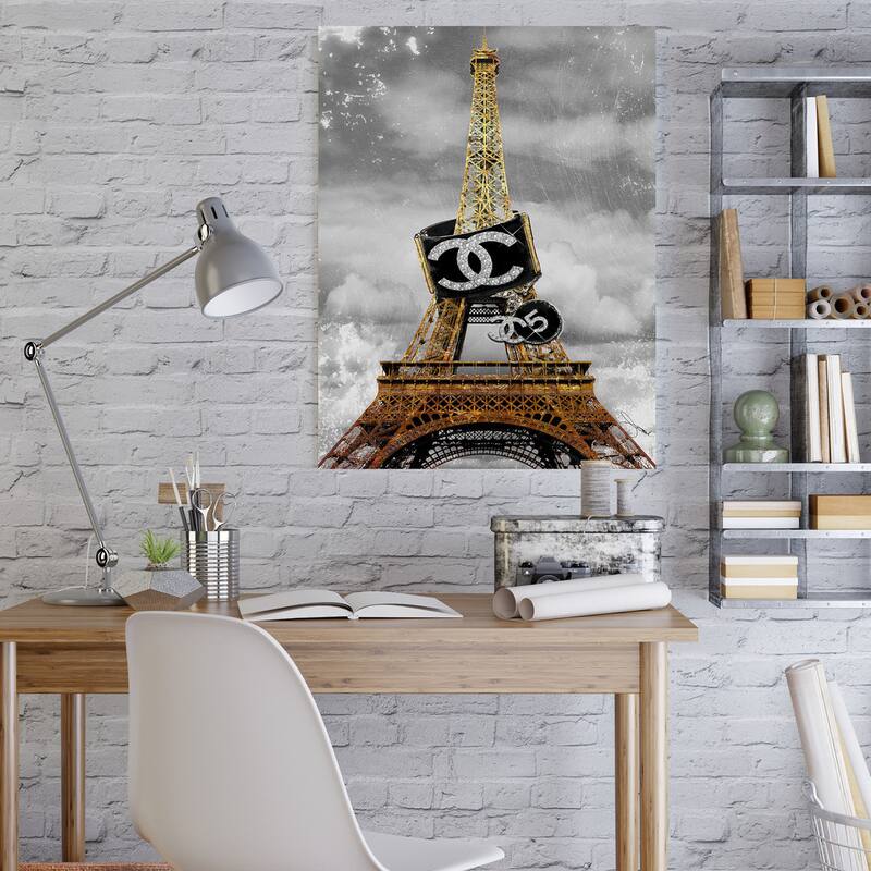 BY Jodi 'Wrapped In Couture' Giclee Stretched Canvas Wall Art