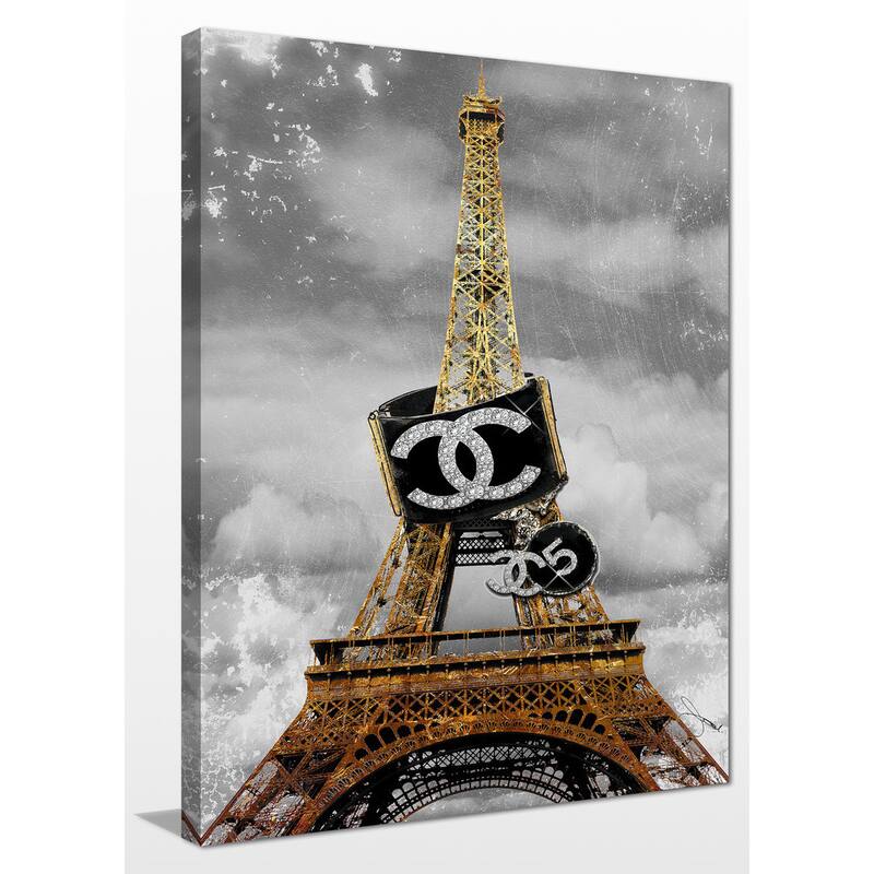 BY Jodi 'Wrapped In Couture' Giclee Stretched Canvas Wall Art