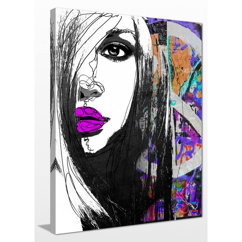 BY Jodi "Peace" Giclee Stretched Canvas Wall Art