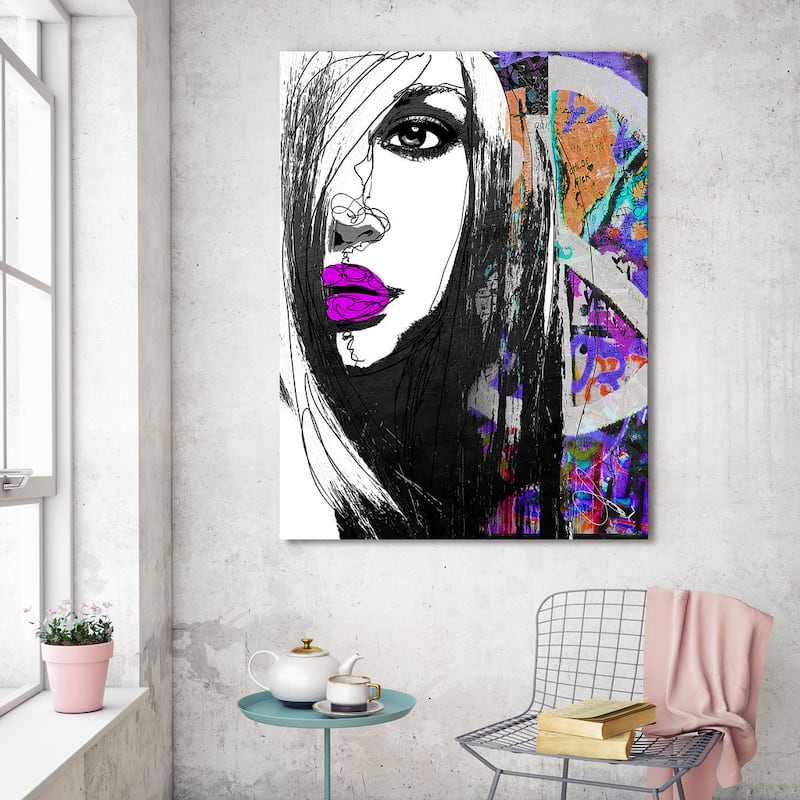 BY Jodi "Peace" Giclee Stretched Canvas Wall Art
