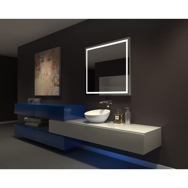 IB MIRROR DIMMABLE Lighted Bathroom Mirror Harmony 40 In X 35 In 6000 K