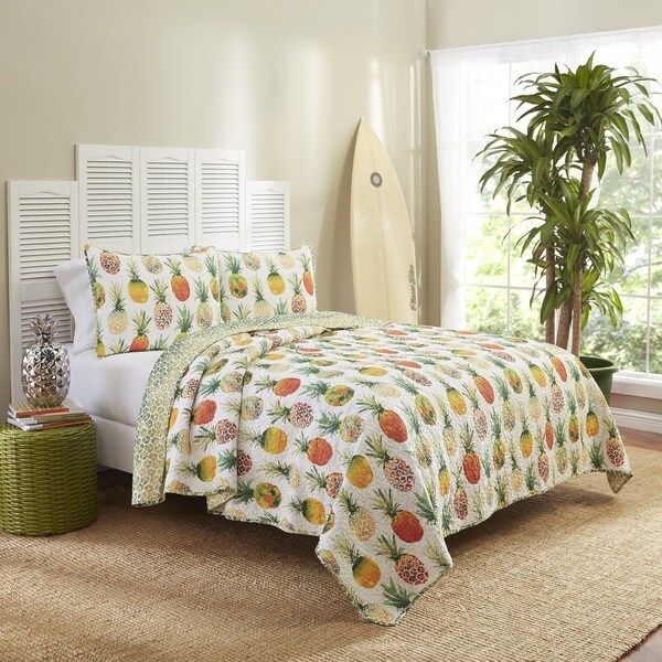 Vue Kokomo Reversible Cotton Quilt Set. Opens flyout.