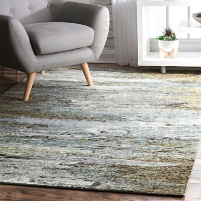 Nuloom Multi Contemporary Mystique Abstract Ombre Rainfall Area Rug