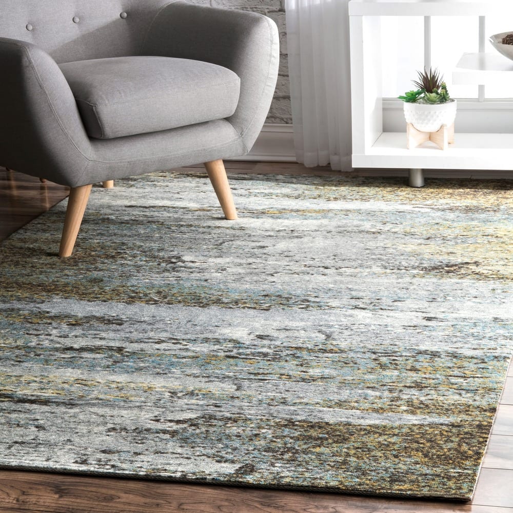 Nuloom Multi Contemporary Mystique Abstract Ombre Rainfall Area Rug