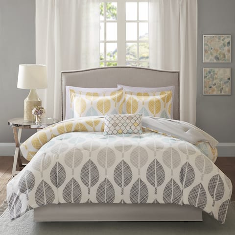 Carson Carrington Stockholm Yellow/Aqua Comforter and Cotton Sheet Set