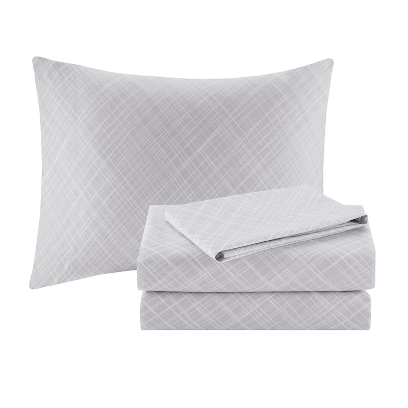 Madison Park Essentials Pelham Bay Yellow/Aqua 9 Piece Comforter Set with Cotton Bed Sheets