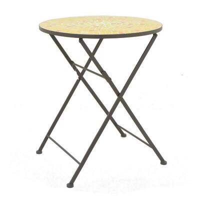 Benzara 76253 28-inch Metal Bistro Table
