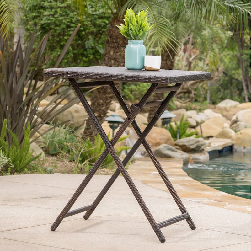 Margarita Outdoor Wicker Bar Table by Christopher Knight Home - 31.50 "W x 31.50 "L x 39.00 "H