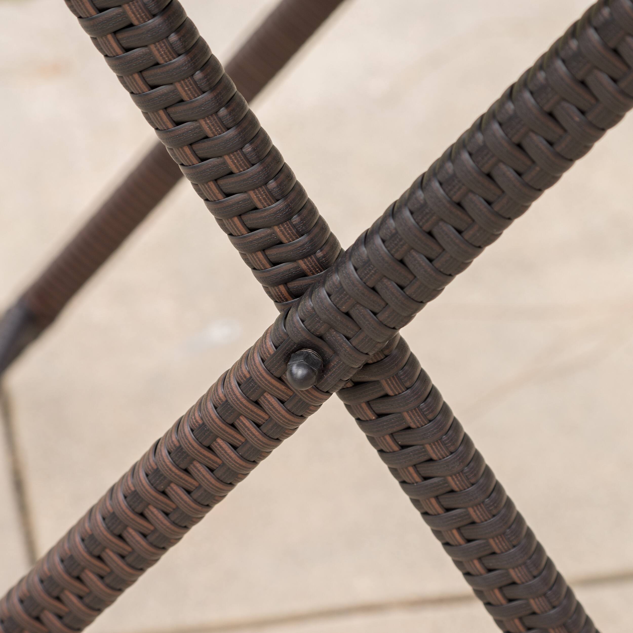 Margarita Outdoor Wicker Bar Table by Christopher Knight Home 31.50 "W x 31.50 "L x 39.00 "H