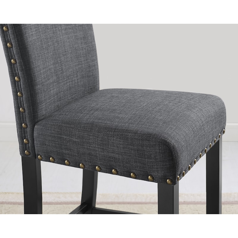 Strick & Bolton Gallaccio Contemporary 25-inch Fabric Stool (Set of 2)
